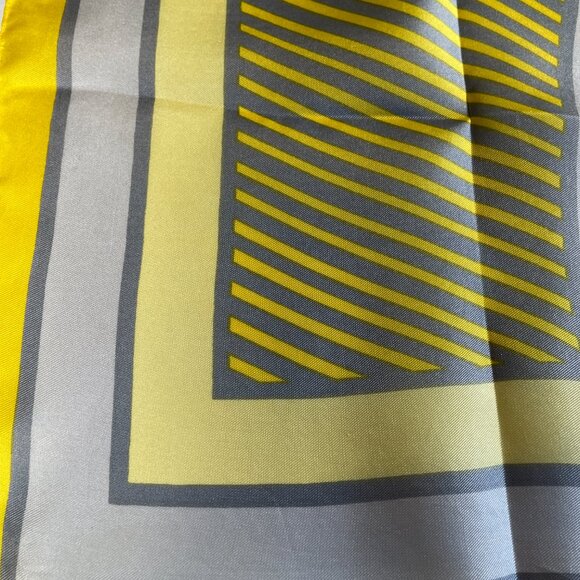 Vintage Elsa Schiaparelli Silk Scarf – Geometric Modernist Design - Picture 8 of 13
